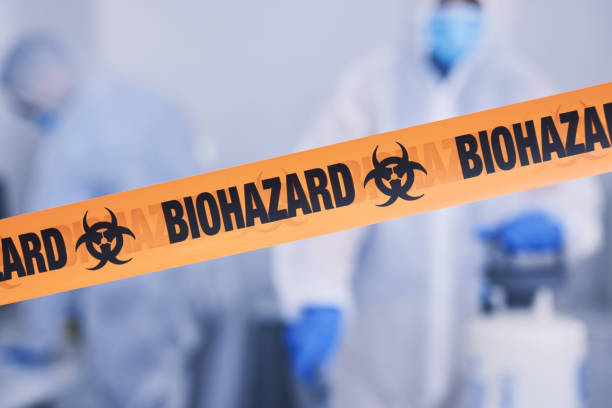 Professional Biohazard Cleanup technician working in Olivet, TN